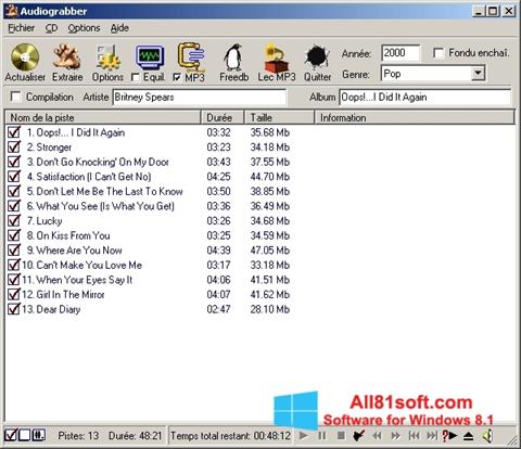 Скріншот Audiograbber для Windows 8.1