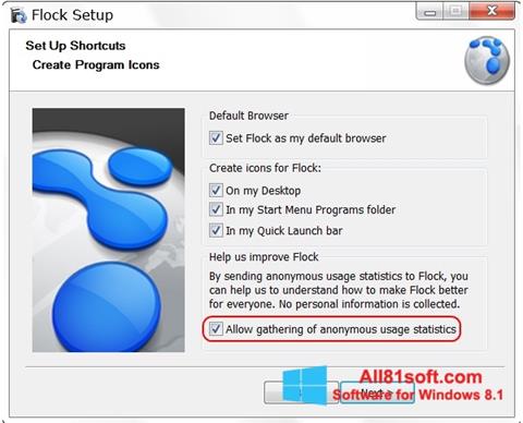 Скріншот Flock для Windows 8.1