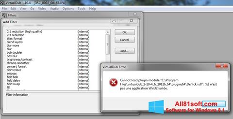 Скріншот VirtualDub для Windows 8.1