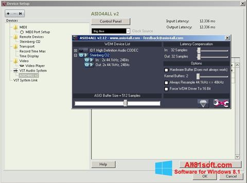 Скріншот ASIO4ALL для Windows 8.1