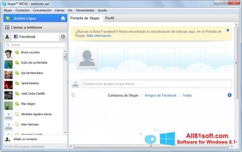 Скріншот Skype Beta для Windows 8.1