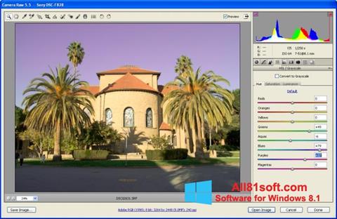 Скріншот Adobe Camera Raw для Windows 8.1