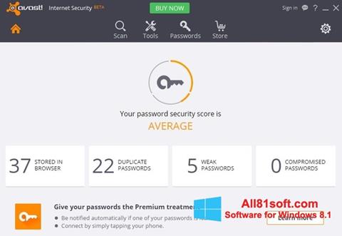 Скріншот Avast Internet Security для Windows 8.1