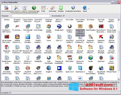 Скріншот Revo Uninstaller для Windows 8.1