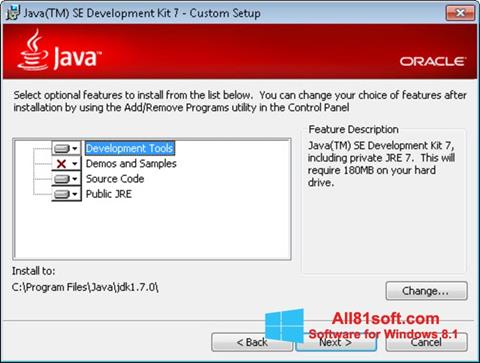 Скріншот Java Development Kit для Windows 8.1