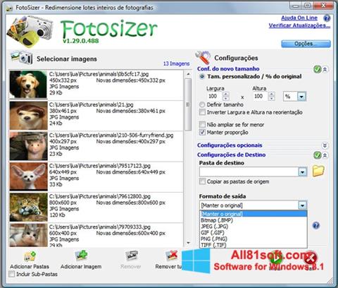 Скріншот Fotosizer для Windows 8.1