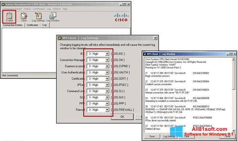 Скріншот Cisco VPN Client для Windows 8.1