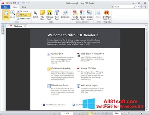 Скріншот Nitro PDF Reader для Windows 8.1