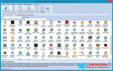 Скріншот Revo Uninstaller Pro для Windows 8.1