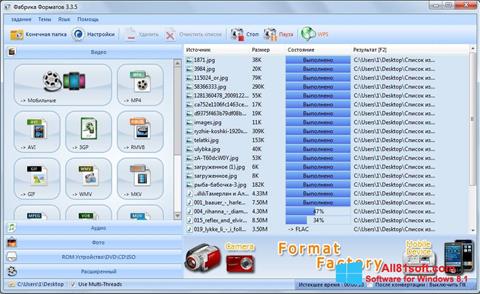 Скріншот Format Factory для Windows 8.1