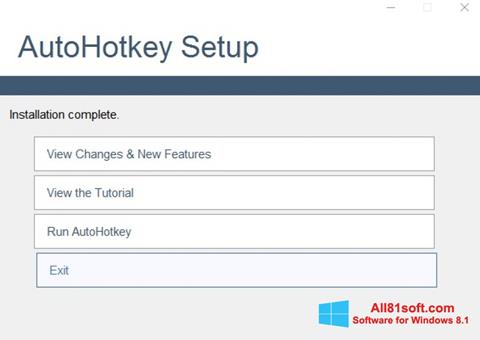 Скріншот AutoHotkey для Windows 8.1