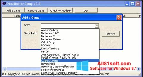 Скріншот PunkBuster для Windows 8.1